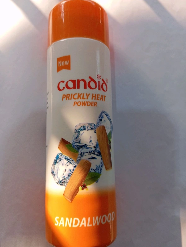 CANDID PRICKLY HEAT POWDER SANDAL120 GM - Web Orange
