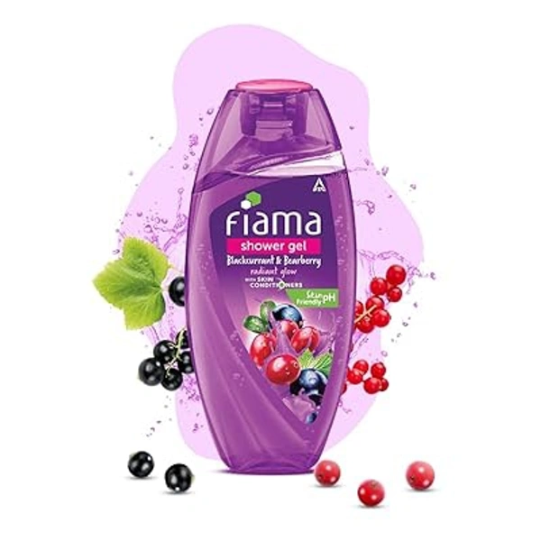 FIAMA BLACKCURRANT SHOWER GEL 250 ML  - Fuchsia Blue