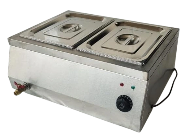 Electric Bain Marie, 1.5kW Heavy Duty Stainless Steel 2 Pan 🍽️🔥