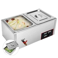 Electric Bain Marie, 1.5kW Heavy Duty Stainless Steel 2 Pan 🍽️🔥