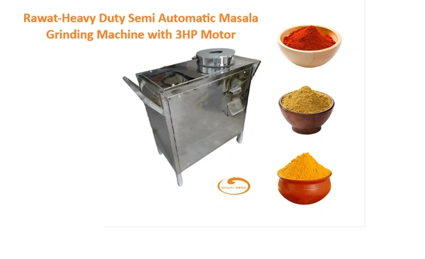3HP Heavy Duty Semi-Automatic Masala Grinding Machine 🌶️