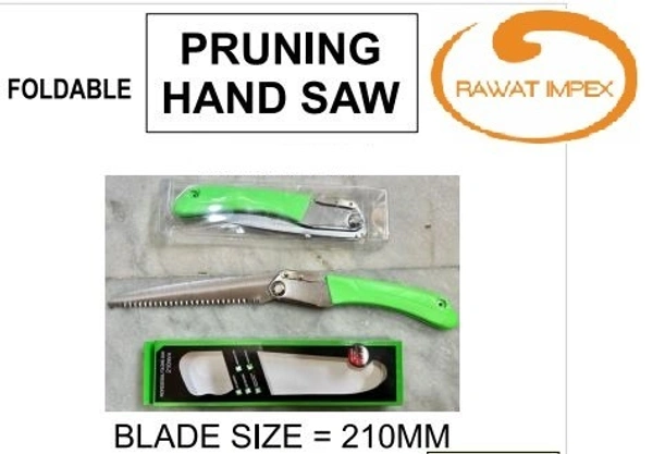 Foldable Pruning Saw/Hand saw for farming with plastic grip and cover