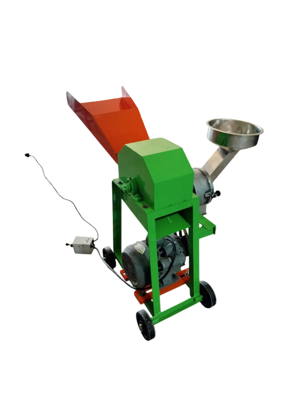 🌾 Rawat Chaff Cutting Machine with Chakki (Flour-Mill) – Dual-Purpose Fodder & Flour Solution! 🔌✨