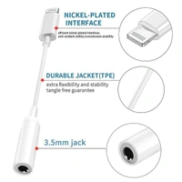 3.5 mm Headphone Jack Adapter Connector Only Supported Music Control Audio Adapter for Phone Xs