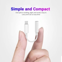 3.5 mm Headphone Jack Adapter Connector Only Supported Music Control Audio Adapter for Phone Xs