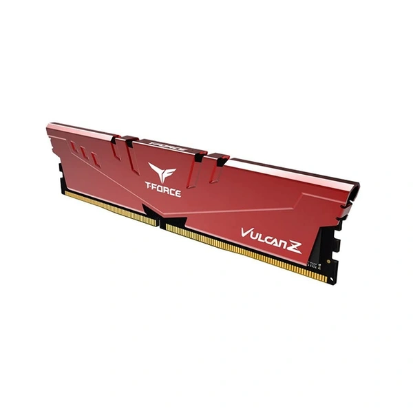 eamGroup T-Force Vulcan Z 16GB 3600MHz (3600MT/s) CL18 Red DDR4 UDIMM Desktop Gaming Memory, Metal Heatsink, Supports XMP 2.0, Compatible with Intel/AMD CPU, High Performance, Low Latency RAM Module - 16GB