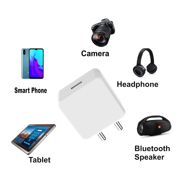 65W Charger for Oppo F9 Pro Charger Original Adapter Like Quick Dash Warp Dart Flash Super Vooc Fast Charger with 1 Meter Micro USB Data - White