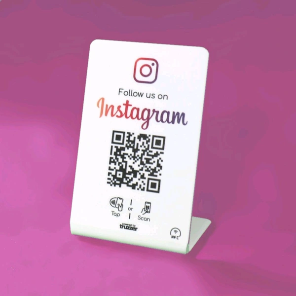 Follow us on Instagram NFC Stand / Display