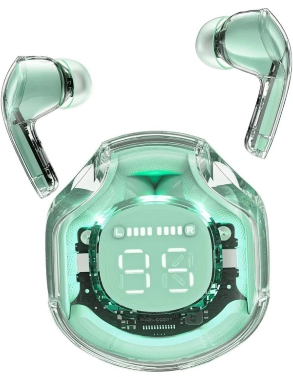 AirBass Earbuds stereoSoumd Powered Wireless Earbuds BluetoothGaming Headset (True Wireless) (Green)