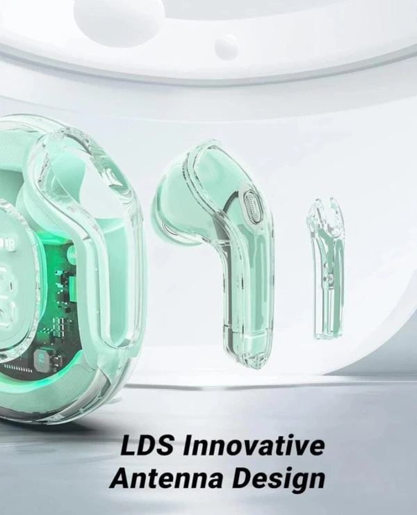 AirBass Earbuds stereoSoumd Powered Wireless Earbuds BluetoothGaming Headset (True Wireless) (Green)
