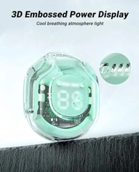 AirBass Earbuds stereoSoumd Powered Wireless Earbuds BluetoothGaming Headset (True Wireless) (Green)