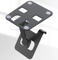 Aluminum Cell Phone Stand, Phone Holder for Desk, Thick Case Friendly Foldable Portable Stand Compatible with All Mobile