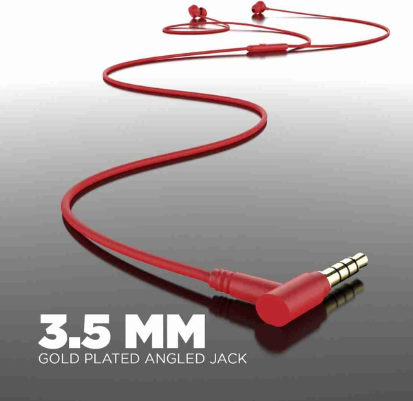 boAt Bassheads 103 Red Wired Headset (Red, In the Ear) - Red