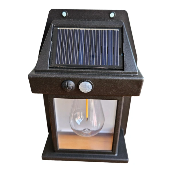 Bulb led Solar Outdoor Garden Wall Light with Sensor Wireless ip65 Solar Wall lamp