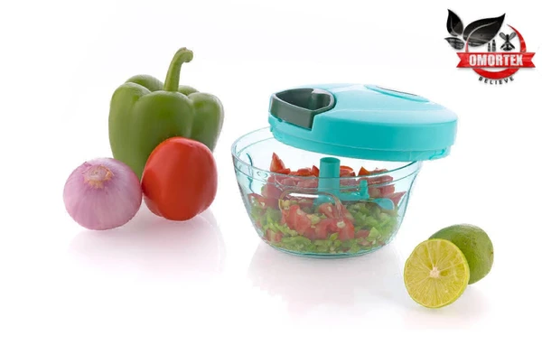 Dori Chopper Easy Compact 450ml Chopper for Vegetable & Fruit Chopping ( Pack of 1,Green)