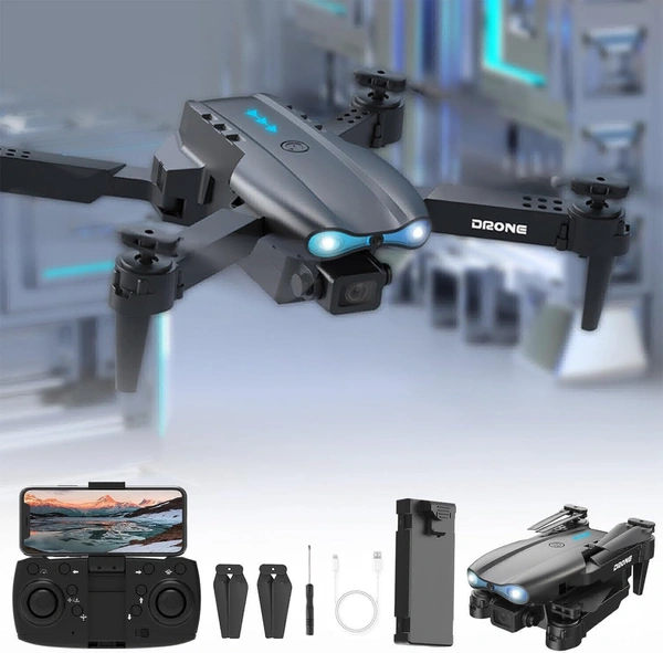 Drone With Camera For Adults, 1080P HD FPV Camera Drone With Altitude Hold Headless Mode Start Speed Adjustment, Rc Quadcopter Drones Mini Drone With Remote Control Toys Gifts For Boys Girls