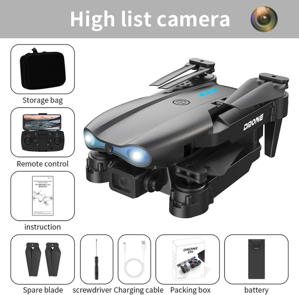 Drone With Camera For Adults, 1080P HD FPV Camera Drone With Altitude Hold Headless Mode Start Speed Adjustment, Rc Quadcopter Drones Mini Drone With Remote Control Toys Gifts For Boys Girls