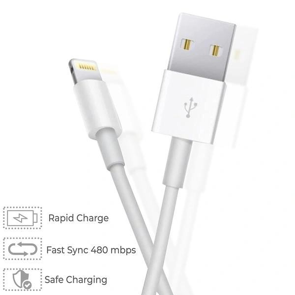 Fast iPhone Charging Cable & Data Sync USB Cable Compatible for iPhone 6/6S/7/7+/8/8+/10/11, iPad Air/Mini, iPod and iOS Devices