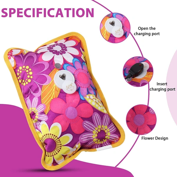 Heating Bag Hot Water Bag Electric Heating Pad for Back Pain Hot Bags for Pain Relief Heat Pouch Hot Pack for Period Cramps (Hot Water Bag)