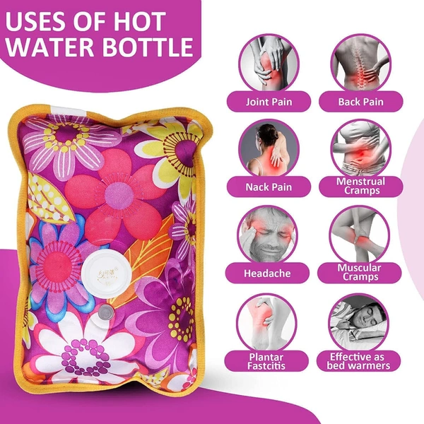 Heating Bag Hot Water Bag Electric Heating Pad for Back Pain Hot Bags for Pain Relief Heat Pouch Hot Pack for Period Cramps (Hot Water Bag)