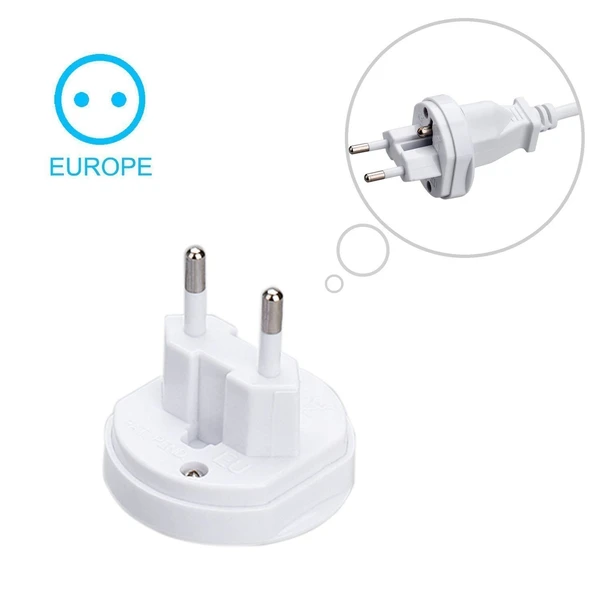 International Travel Adapter All in One Round Universal World Wide Charger Plug Suitable for All Your Electronic Devices, 1-Pieces