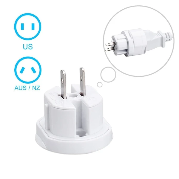 International Travel Adapter All in One Round Universal World Wide Charger Plug Suitable for All Your Electronic Devices, 1-Pieces