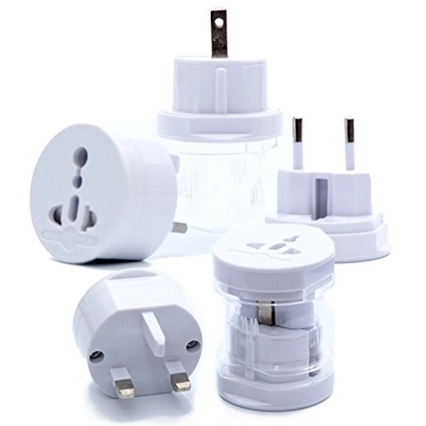 International Travel Adapter All in One Round Universal World Wide Charger Plug Suitable for All Your Electronic Devices, 1-Pieces