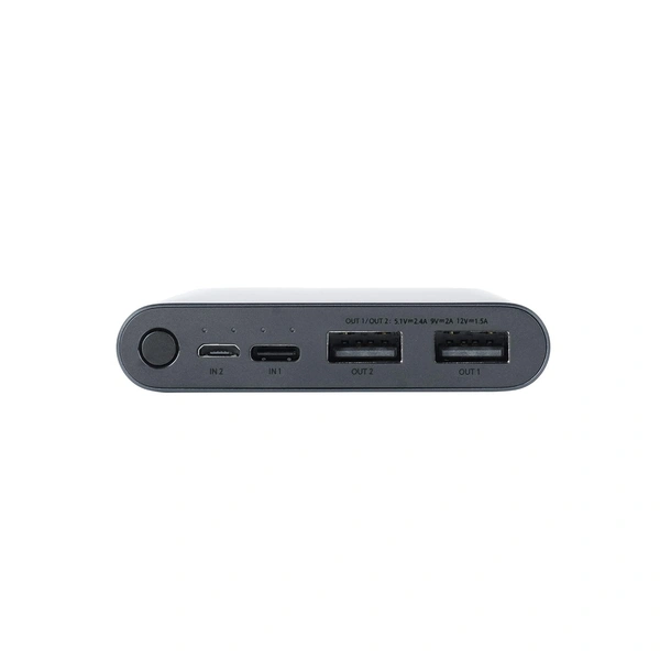 Mi 10000mAH Li-Polymer, Micro-USB and Type C Input Port, Power Bank 3i with 18W Fast Charging (Midnight Black) - Black