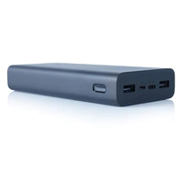 MI Power Bank 3i 20000mAh Lithium Polymer 18W Fast Power Delivery Charging | Input- Type C | Micro USB| Triple Output | Sandstone Black - Black