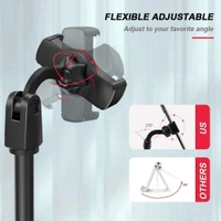 Phone Tabletop Stand Height Angle Adjustable Stand, Phone Holder for Desk