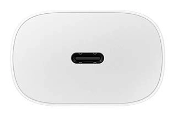 Samsung Original 25W Single Port, Type-C Fast Charger, (Cable not Included), White - White