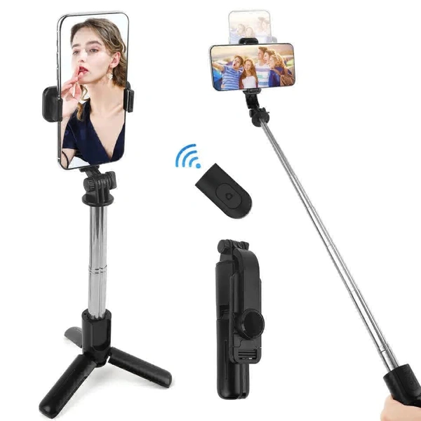 Selfie Stick with Wireless Remote, 3-in-1