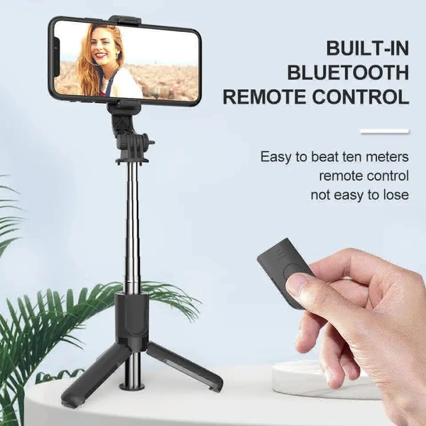 Selfie Stick with Wireless Remote, 3-in-1