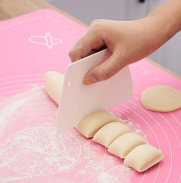 Silicone Baking Mat Sheet for Pastry Rolling with Measurements Non-Stick Fondant Dough Mat Liner Heat Resistance Table Placemat Pad Pastry Board Reusable BPA Free (50 x 40 cm)