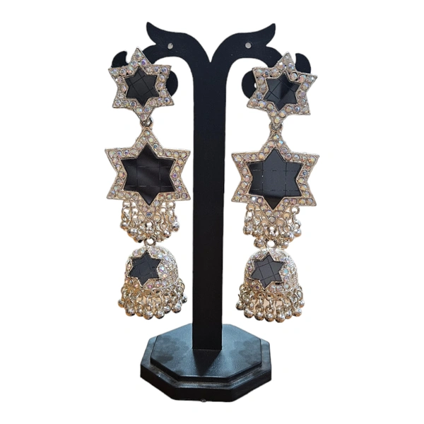 Stylish, Party Wear Drop Gold-Plated, Alloy Earring for Women & Girls
