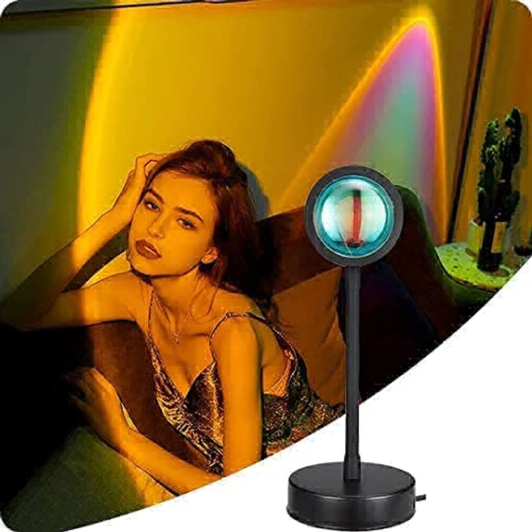 Sunset Lamp Projection Lamp Night Light Romantic 16 Colors Changing with Remote for Family Atmosphere Light for Adults, Children, Couples