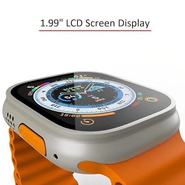 T800 Ultra Smart Watch 1.99 inch Infinite Display,Bluetooth Calling,Heart Rate Tracking, Sports Features