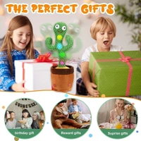 Toy Imagine™ Dancing Cactus Toy for Babies Talking, Speaking, Recording | Repeat What You Say | Singing Electronic Pet for Toddlers | Swing and Sing Toy-Charger Cactus Toy Plant.. (Age 1-10 Years) - Green