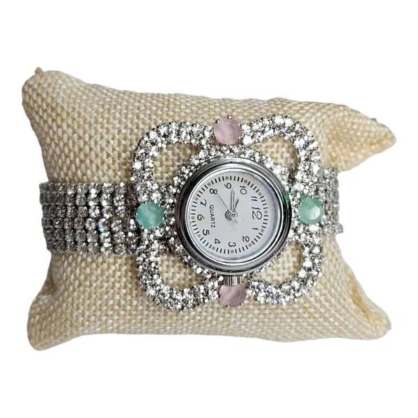 Women's  Partywear Watches Women's Analog AD Stone Watch For Party