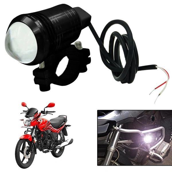 WORLD U1 LED Motorycle Fog Light Bike Projector Auxillary Spot Beam Light