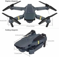 HILLSTAR Foldable Remote Control Drone with Camera HD Wide Angle Lens Optical Flow Positioning with Battery WiFi FPV 4-Axis Camera with Dual Flash Lights (MultiColor)