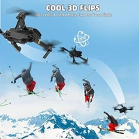 HILLSTAR Foldable Remote Control Drone with Camera HD Wide Angle Lens Optical Flow Positioning with Battery WiFi FPV 4-Axis Camera with Dual Flash Lights (MultiColor)