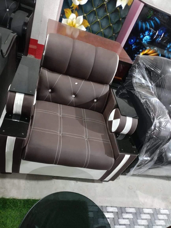 ISHA SOFA CENTRE  Singl Sofa - Brown