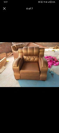 ISHA SOFA CENTRE  Singl Sofa - Brown