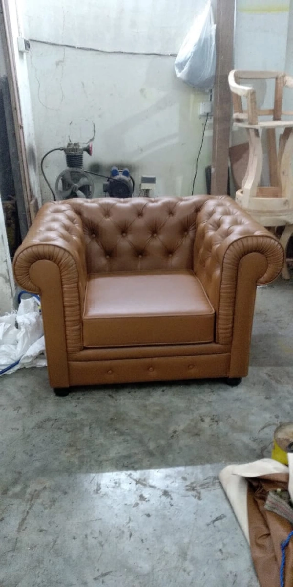 ISHA SOFA CENTRE  Singl Sofa - Brown
