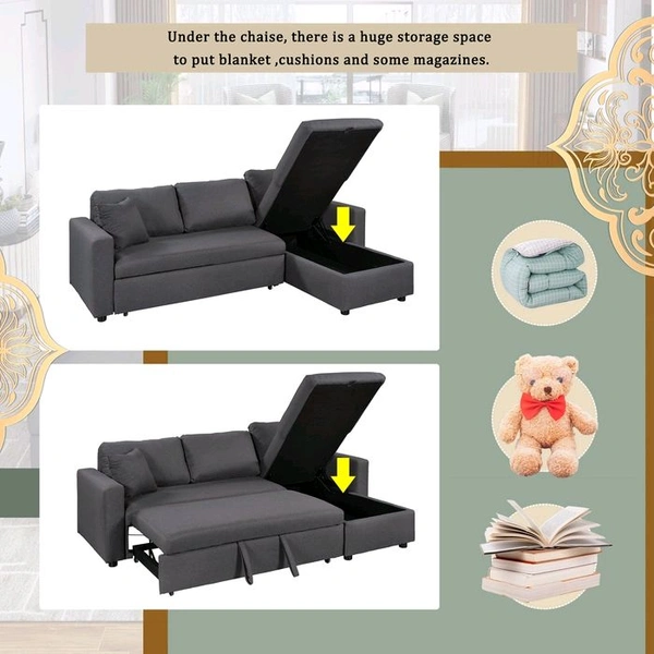 ISHA SOFA CENTRE  SOFA CUM BED