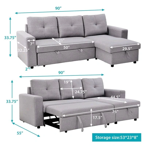 ISHA SOFA CENTRE  SOFA CUM BED