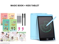 Early Learning Magic Practice Copybook 4 in 1 Combo And Writing Tablet - Purple, Free