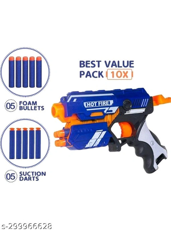 Blaze Storm Hot Fire Bullet Gun With 10 soft Bullet - Free