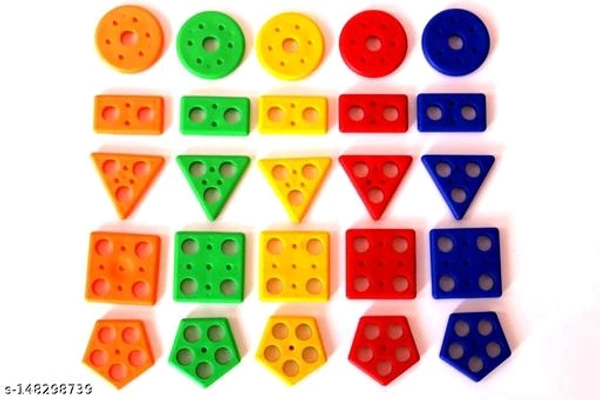 25 Pc 5 Shape Sorting and Stacking Sorter Toys - Free